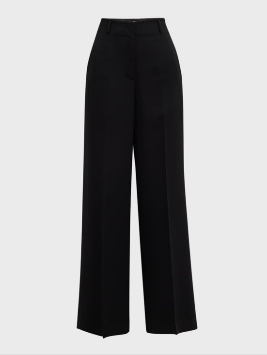 Lafayette 148 New York Pants - Lafayette 148 Wide Leg Black Trouser Pants 16